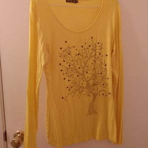 Yellow long sleeve shirt